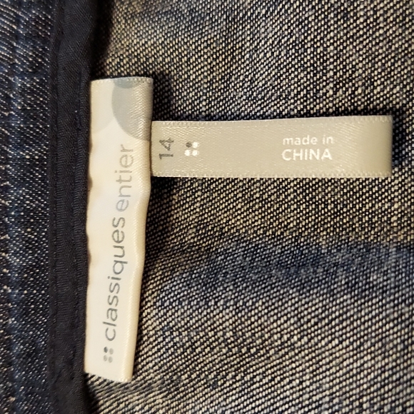 Jean skirt with front pockets - Picture 2 of 7